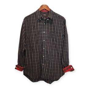J. McLaughlin Men's Buttondown Plaid Shirt Size Medium